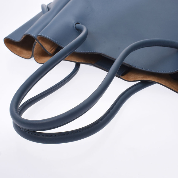 Loewe Flamenco Knot Tote Steel Blue Calfskin Bag - Picture 3 of 9